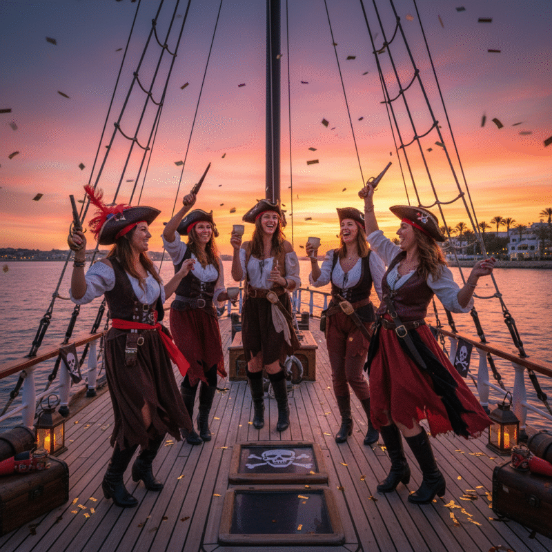 Fiesta en Barco Pirata en Ibiza