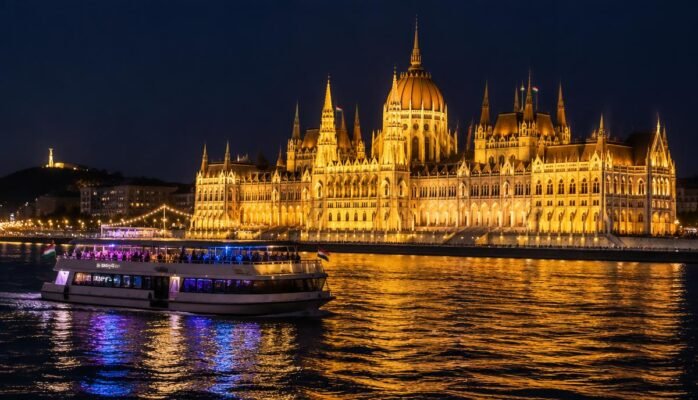 Despedida de soltero en Budapest: barco fiesta frente al Parlamento